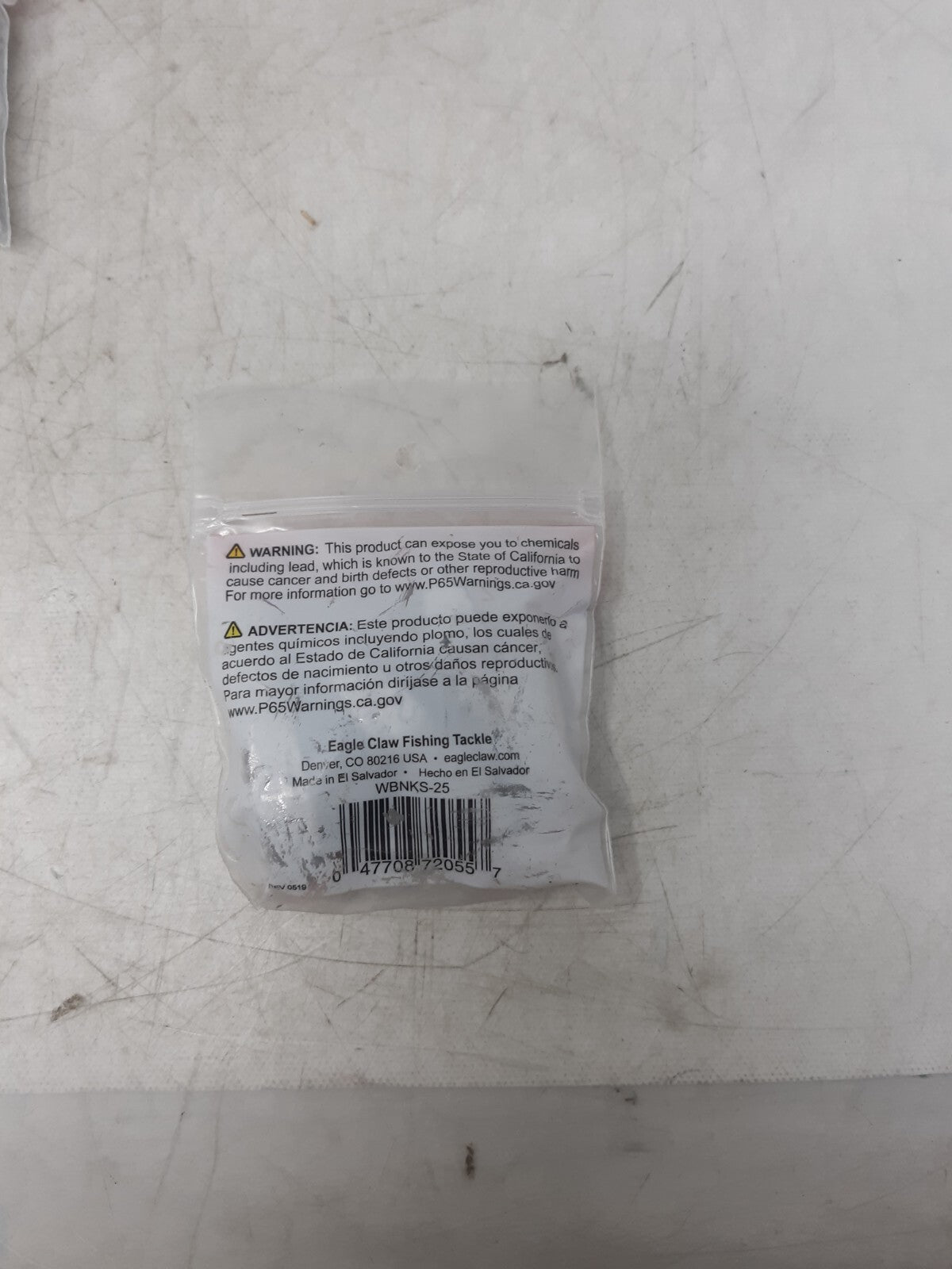 Eagle Claw WBNKS-25 Bank Sinkers 2.5 oz Lead Weights Lot of 4 Packs (12 Total)