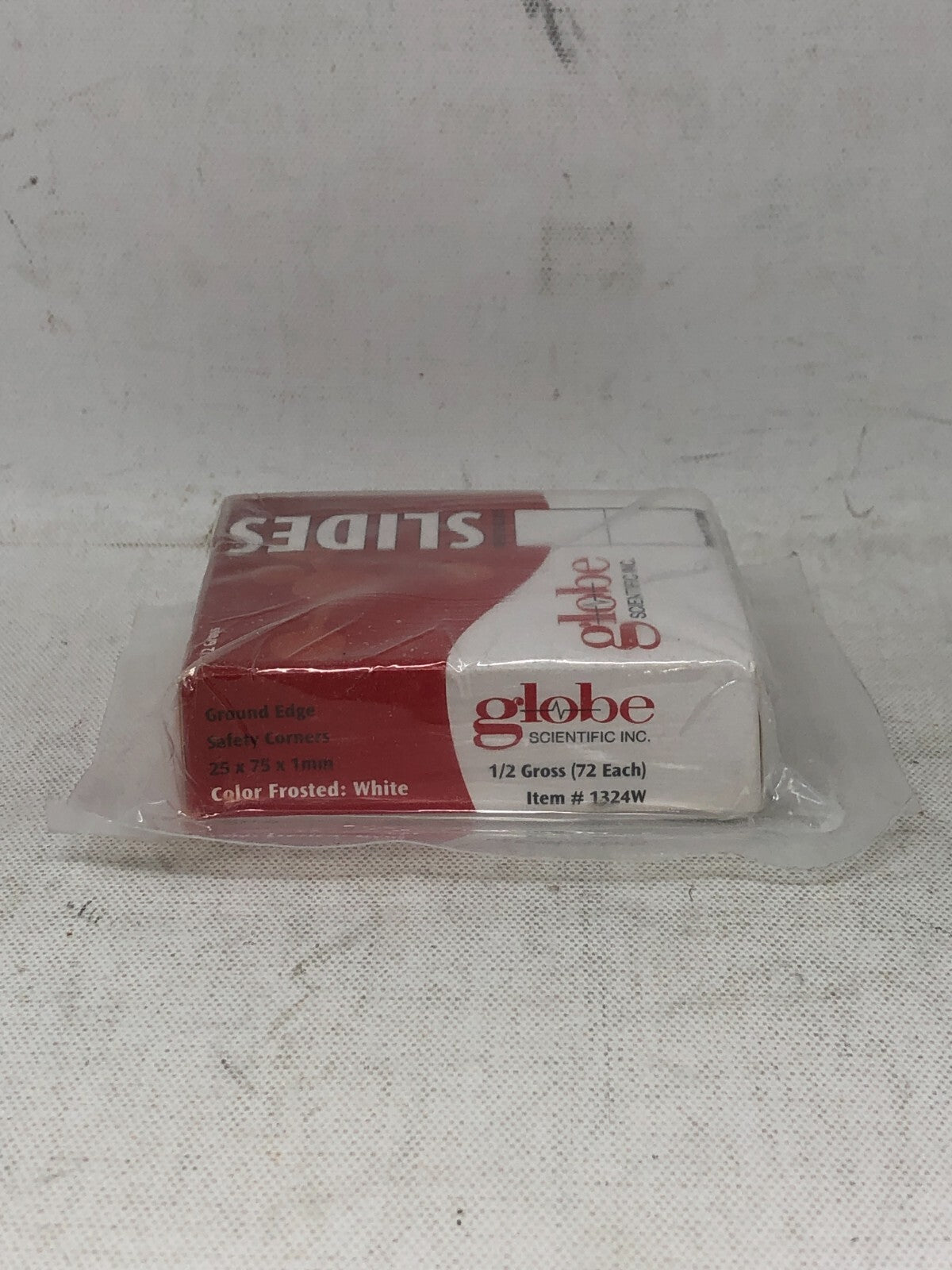 Globe Scientific Inc. Microscope Slides ~ 72-Pack 1/2 Gross Frosted White, 1324W