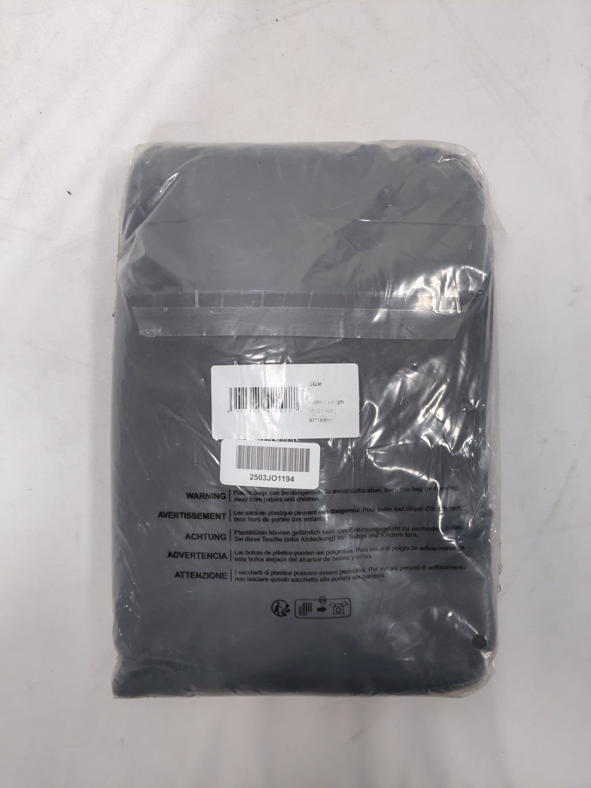 Deconovo Black Curtains Rod Pocket 38”W X 72”L in - 97*183cm 6941685421077