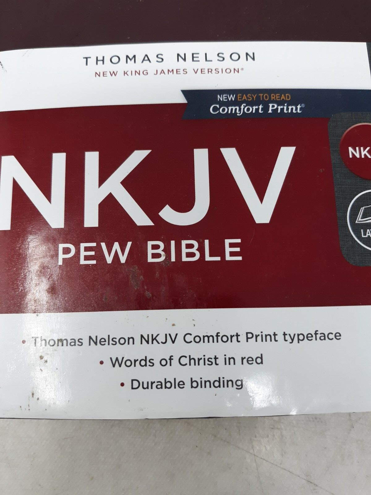 Holy Bible : New King James Version, Burgundy, Pew Edition, Hardcover