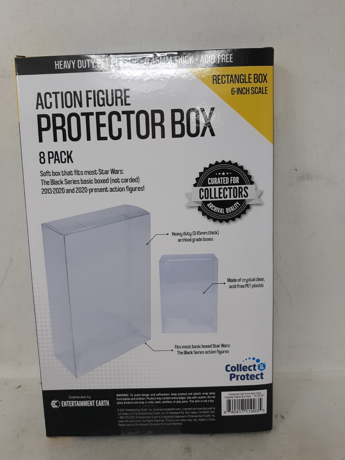 6-Inch Action-Figure Collapsible Protector Box with Angled Side 8-Pack Star Wars