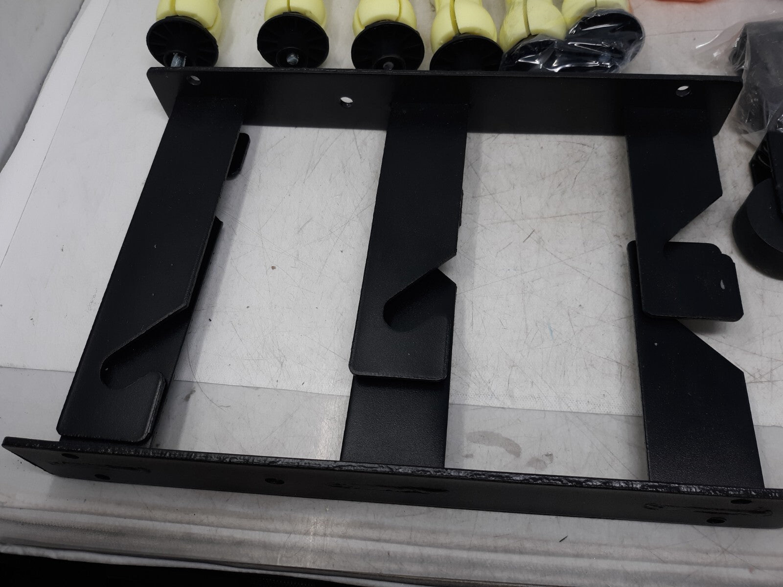 Goshoot 3-Roller Photography Backdrop Support Wall Mount – Manual Pull Down Syst