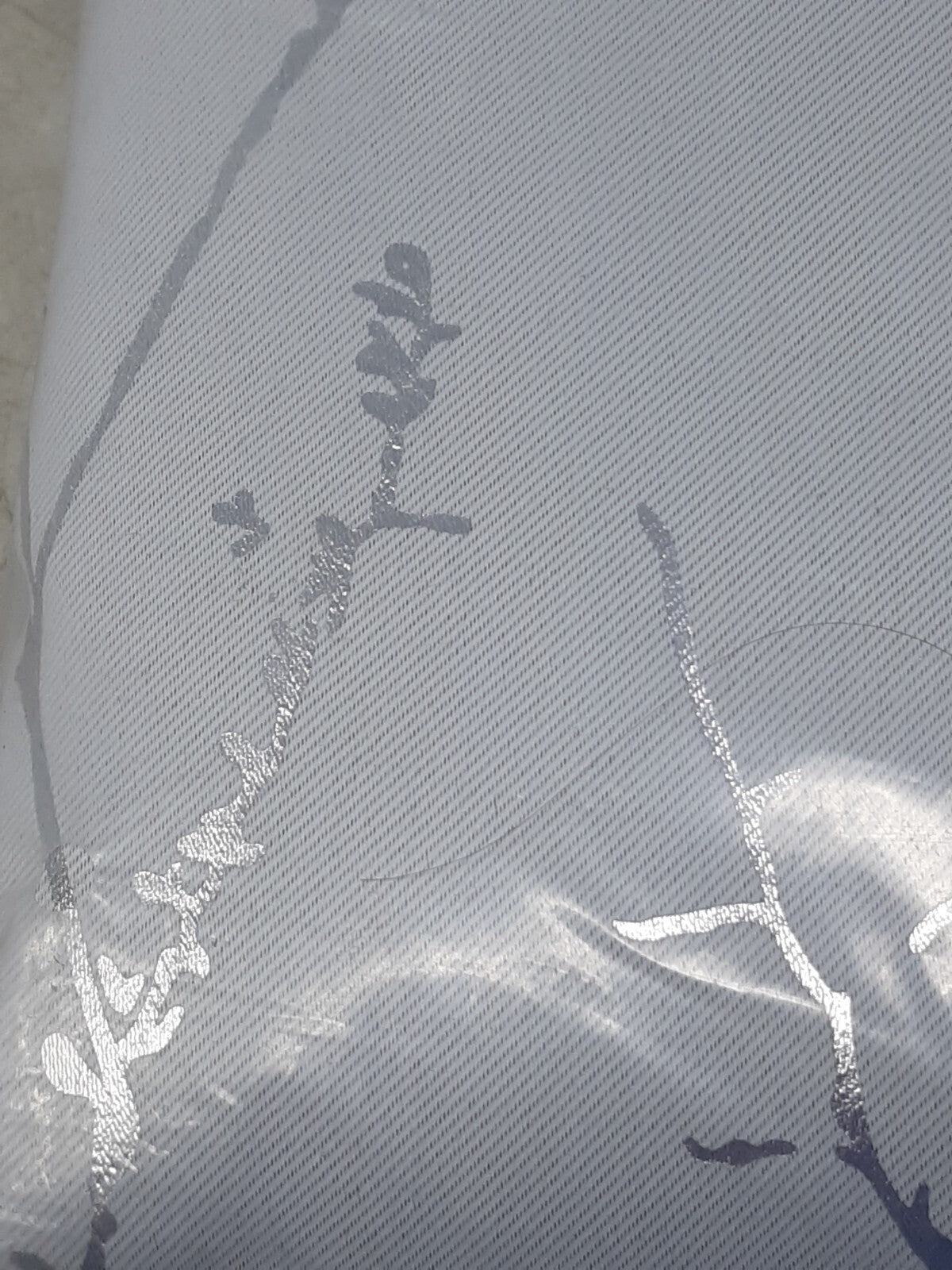 DecoNovO 42x72 Inch Thermal Blackout Curtains - 2 Panels, Silver Print, Grommet