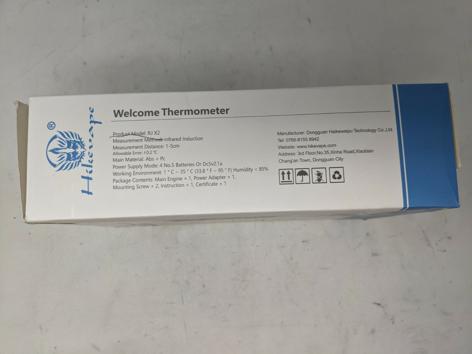 RJ X2 Welcome Thermometer Non Contact - Human Body Induction, Voice Broadcast