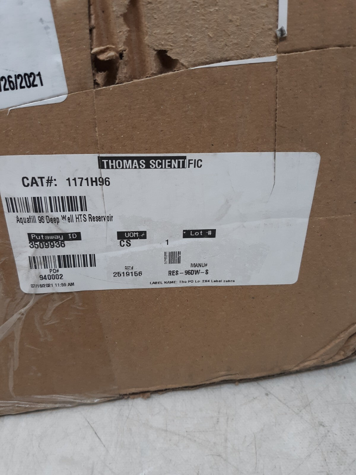 Lot of 50 Thomas Scientific RES-96DW-S 96 Deep Well HTS Reservoirs – Sterile, 27