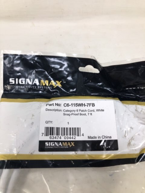SIGNA MAX - 6 Patch Cord white 7'