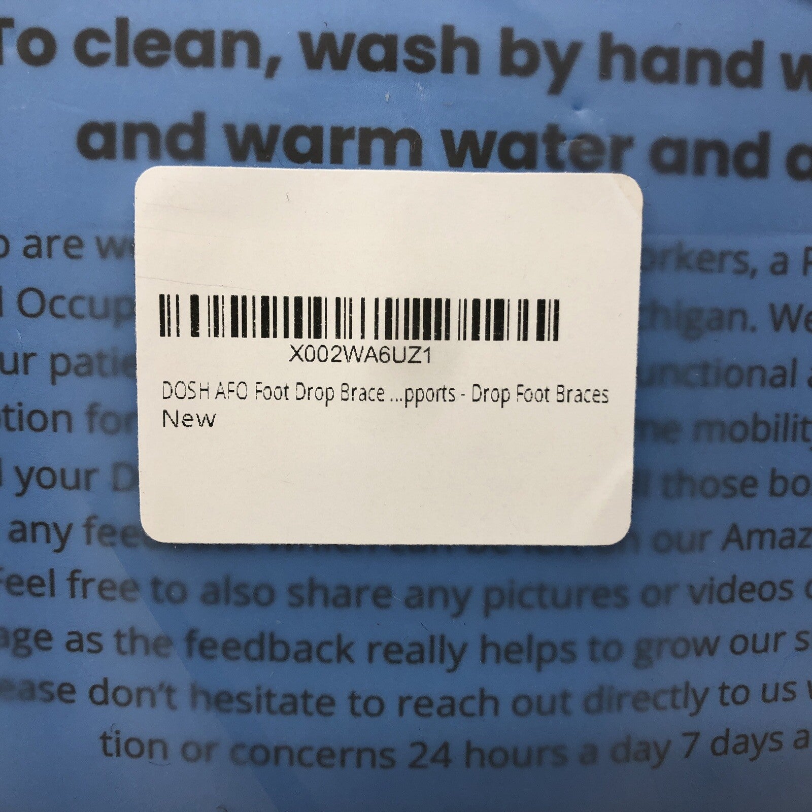 Dosh AFO Foot Drop Brace - Drop Foot Brace, Black