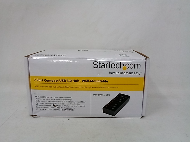 StarTech 7PT USB3 Hub Desktop Wall Mountable Encl 8STST7300U3M