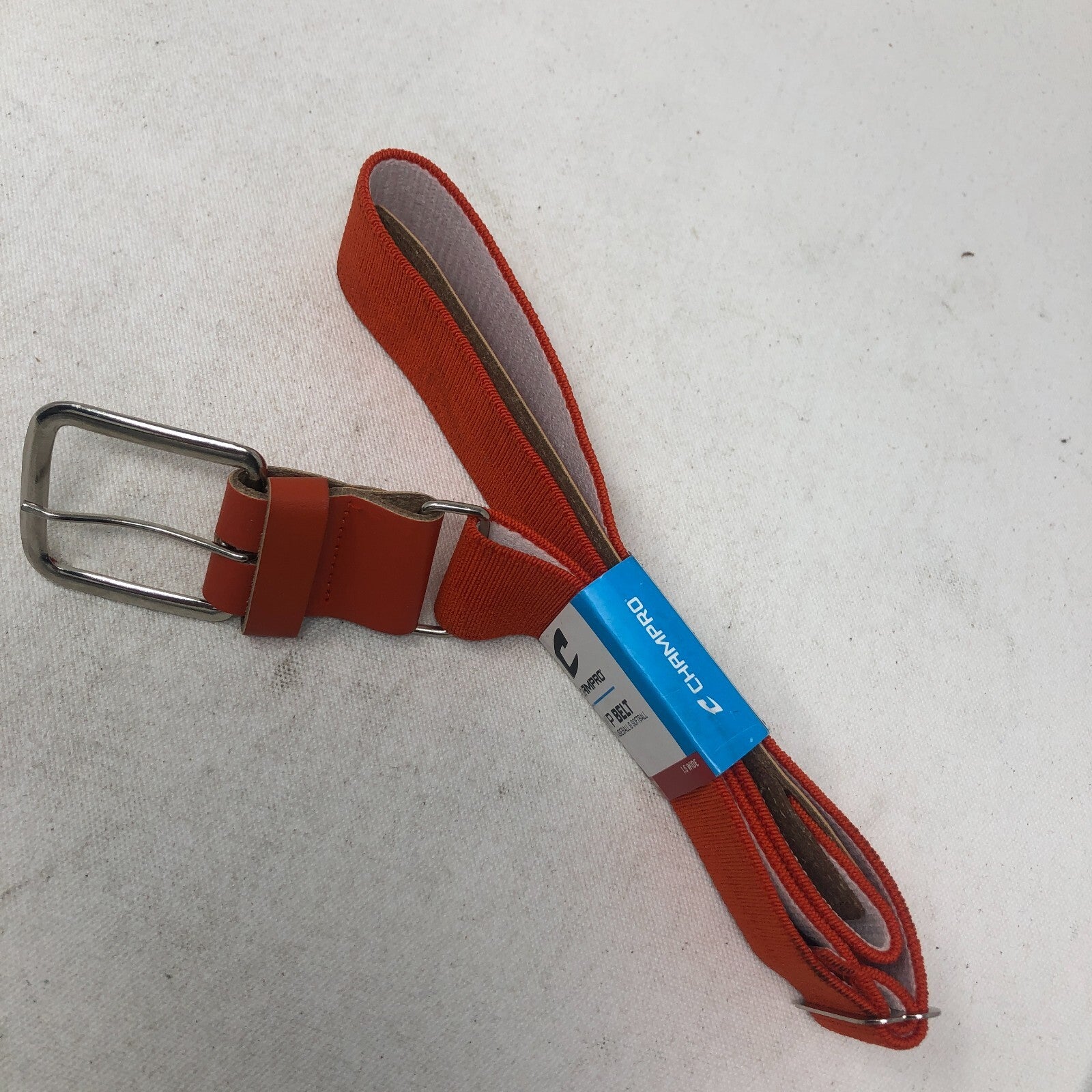 Champro Adult MVP Leather Baseball Belt - Orange 1.5 Wide