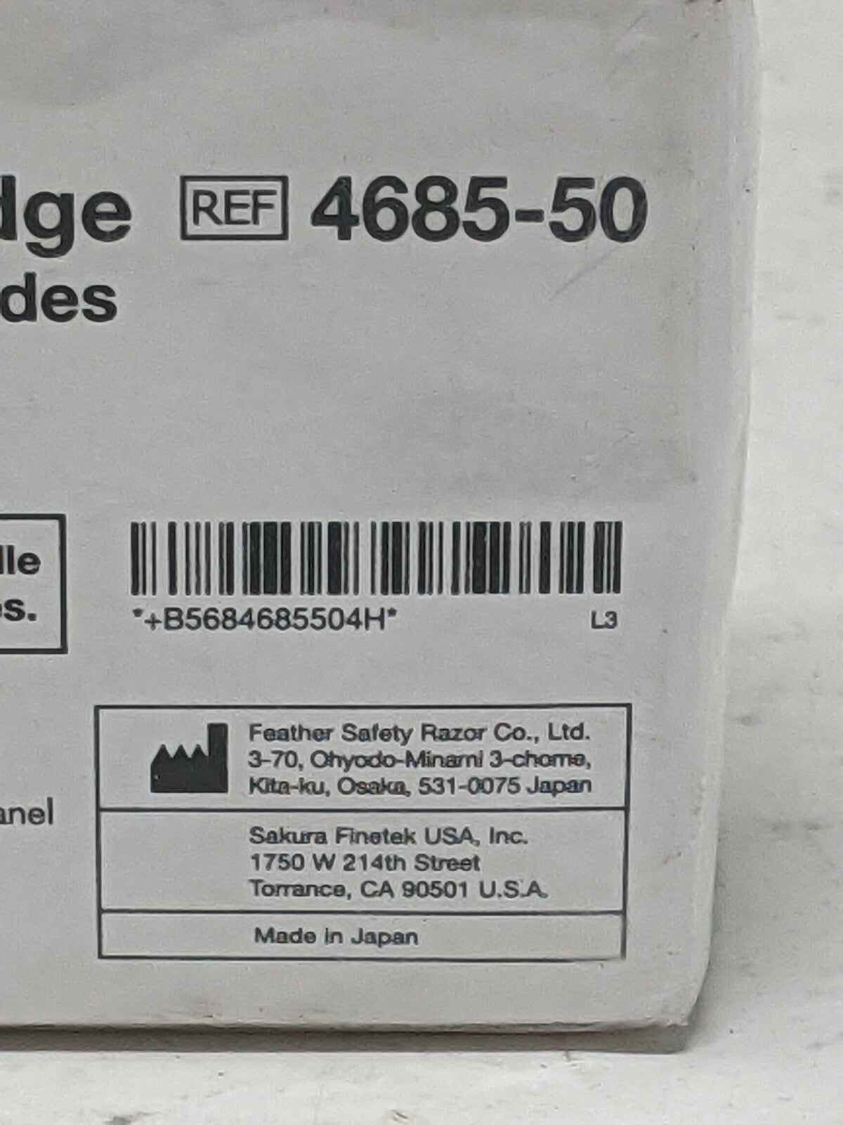 Sakura Tissue-Tek Accu-Edge Paraform Disposable Microtome Blade; 50/cs 4685-50