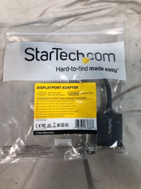 StarTech DP2VGA2 Displayport To Vga Video Converter Black