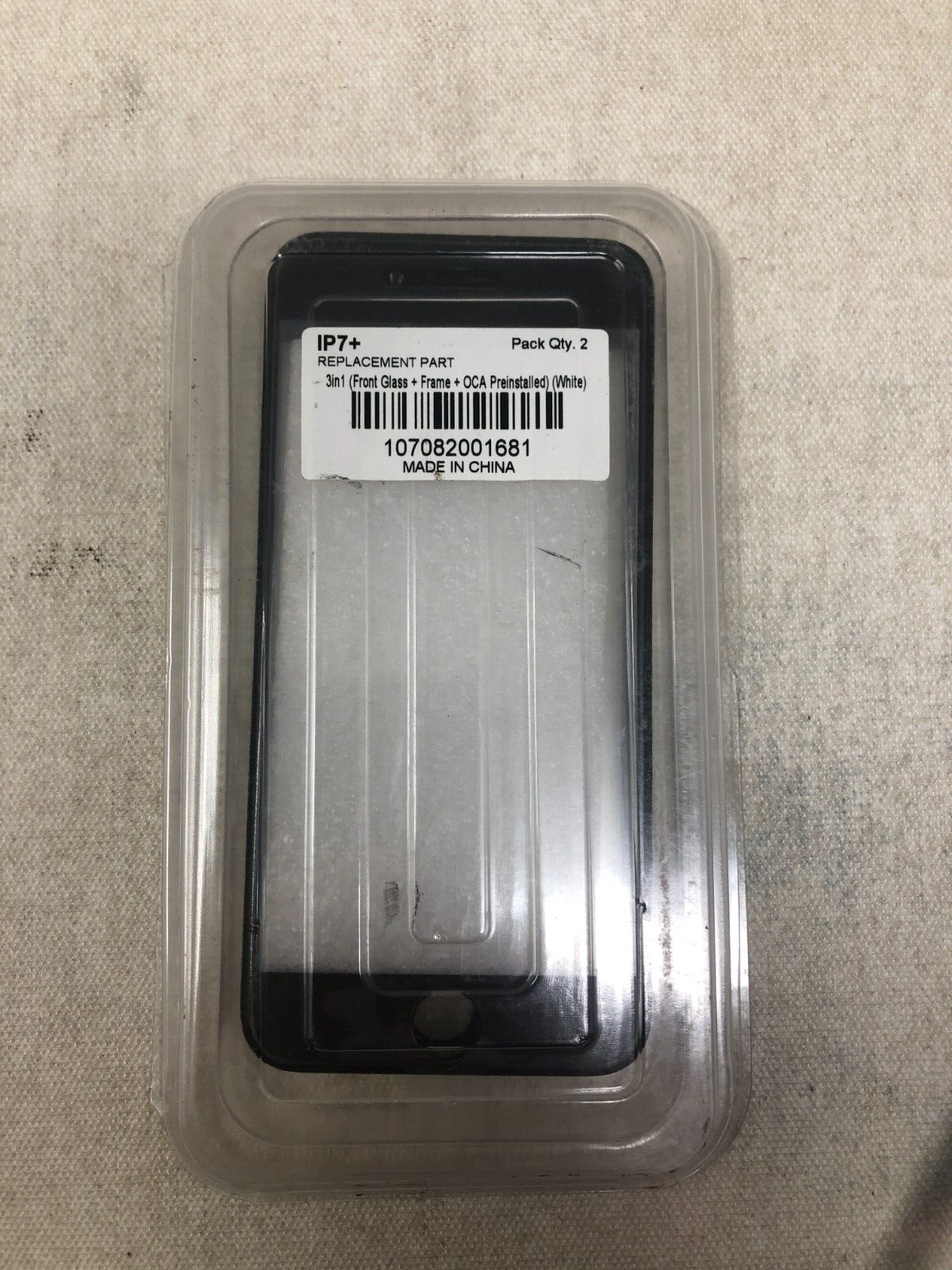 Pack of 2 3in1 Screen Glass OCA Frame for Apple iPhone 7 Plus