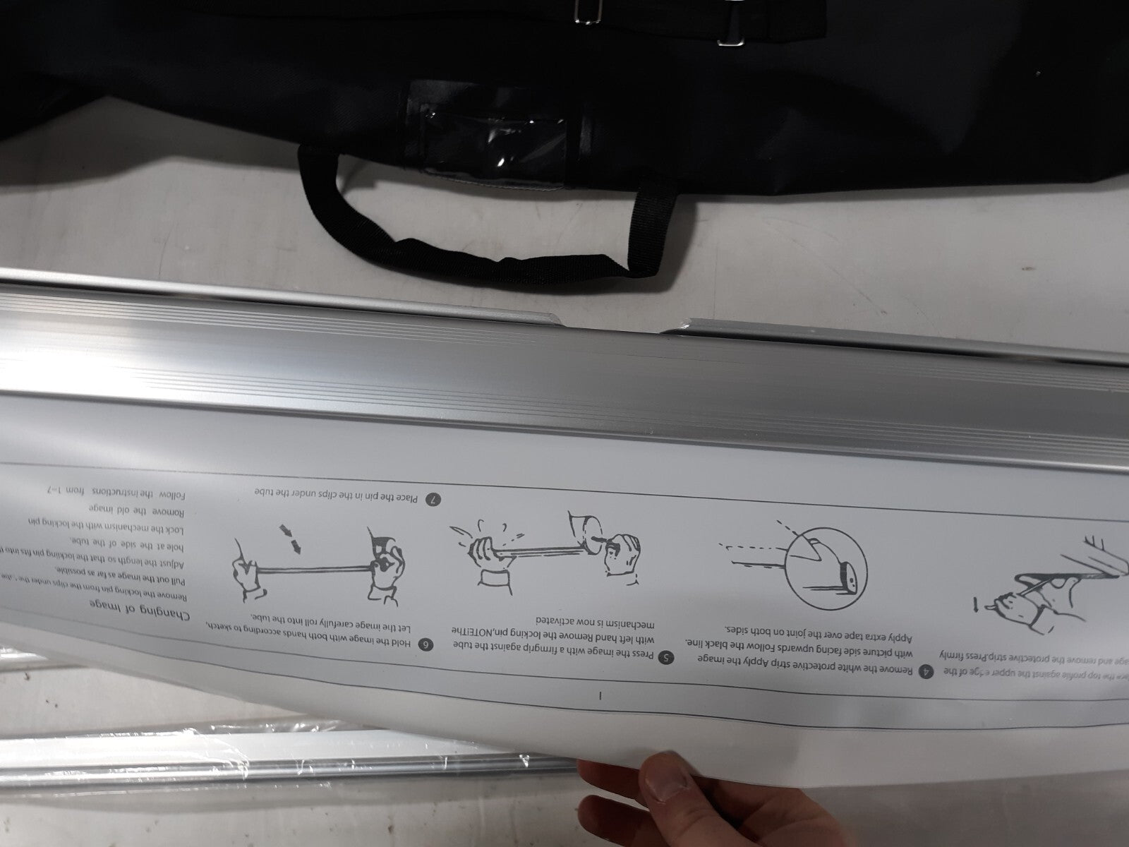Aluminum 33"×81" Retractable Roll Up Banner Stand Set