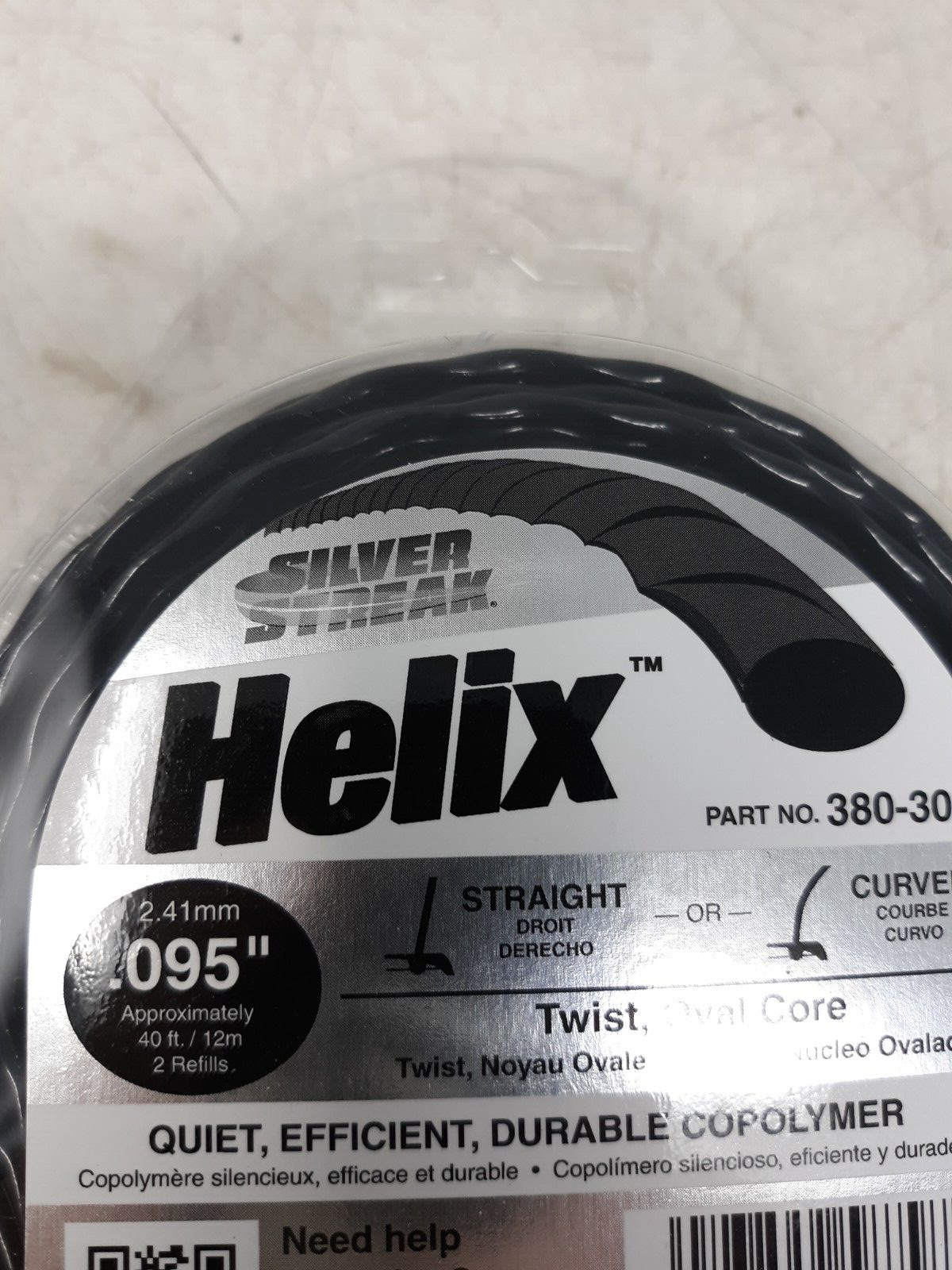 Helix Trimmer Line .095 40' Clam Shell 380-302