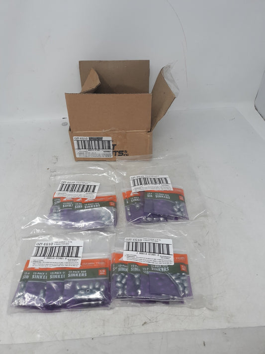 Ozark Trail Egg Sinkers 1/8 oz – Lot of 24 Packs (288 Total Weights) OZT-EG10