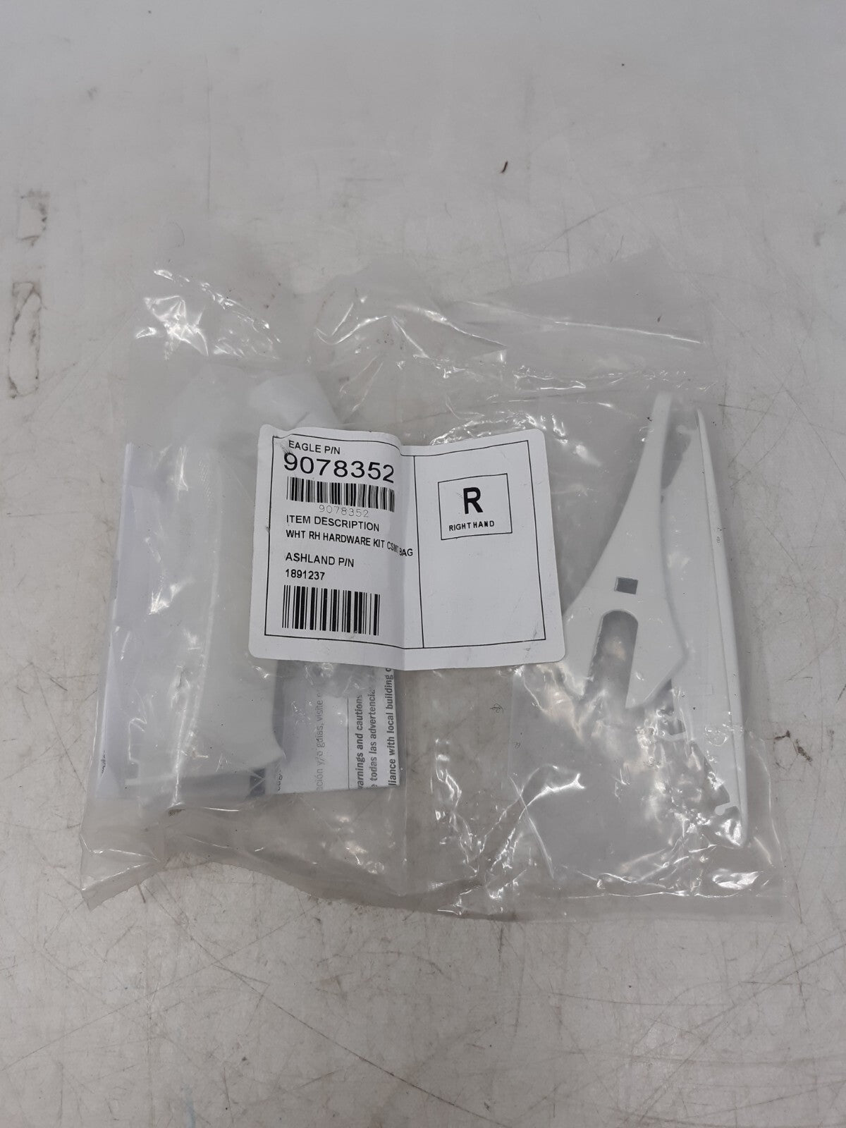 Eagle 9078352 White RH Hardware Kit CSMT Bag – Ashland P/N 1891237