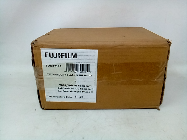 Fuji Film 5x7 3D Mount Black 3/4" 10 Pack 600017195