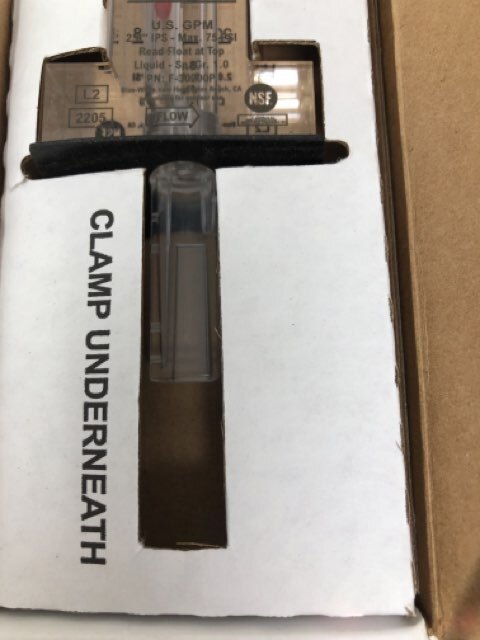 Blue-White F-300 20-120 GPM 2" Pipe Acrylic Flow Meter