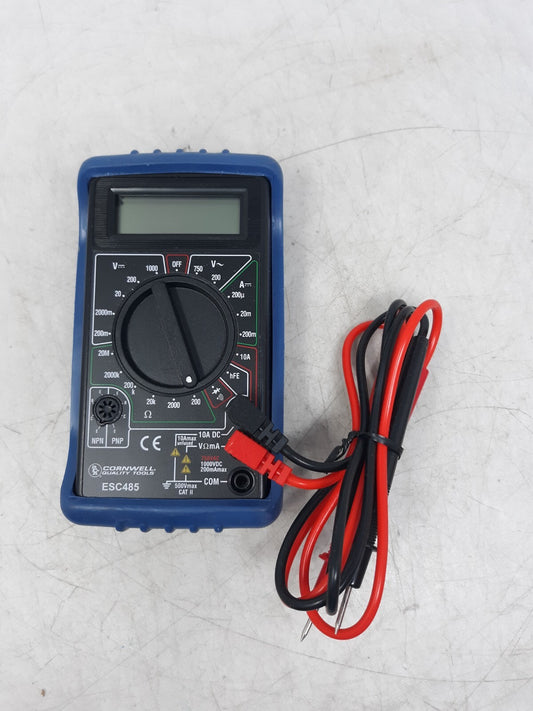 Cornwell ESC485 Digital Multimeter with Probes - Auto & Electrical Testing