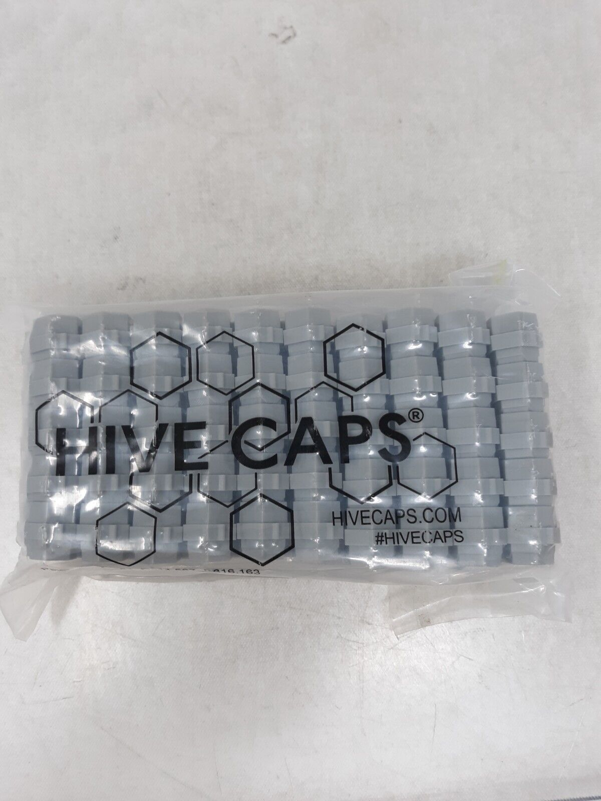 Hive Caps Deep Bag of 200 Ink Caps (50 Pieces) - Grey