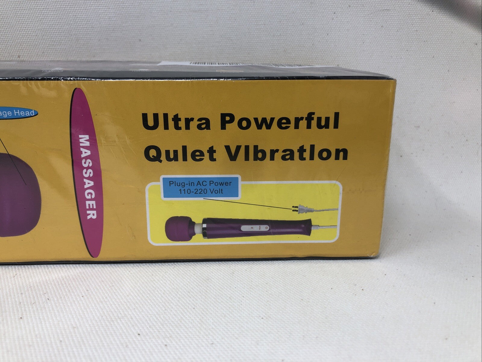 Wired Powerful Handheld Electric Massager vibration 110-220v Purple