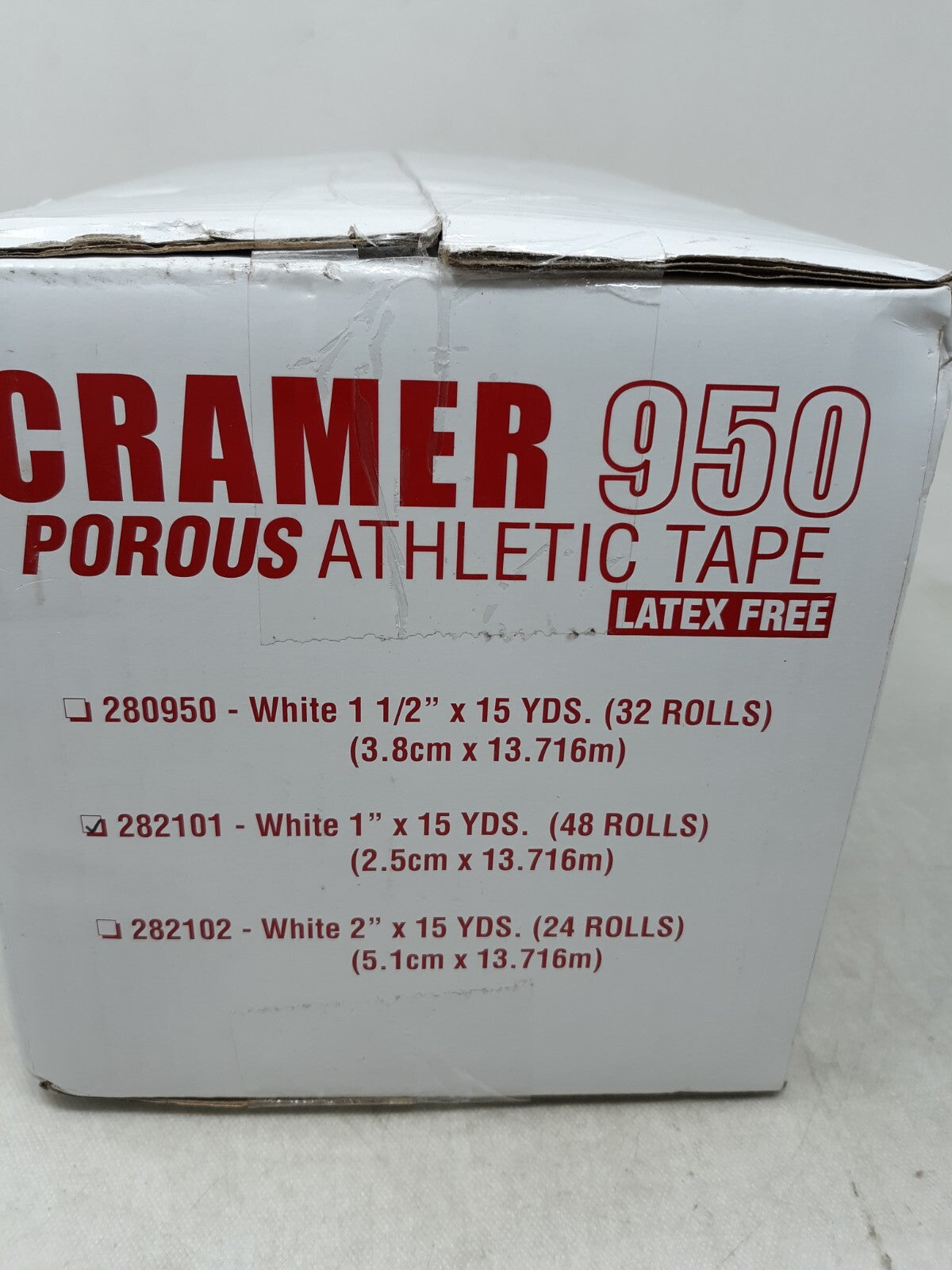 MM Cramer 950 Porous Athletic Tape, 48/case is 1" x 15 yds