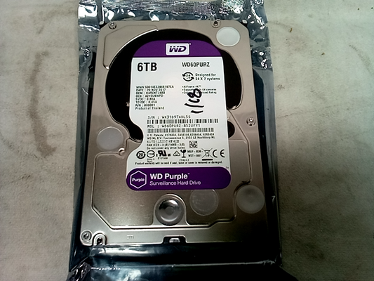 Western Digital WD Purple surveillance hard drive WD60PURZ 6TB
