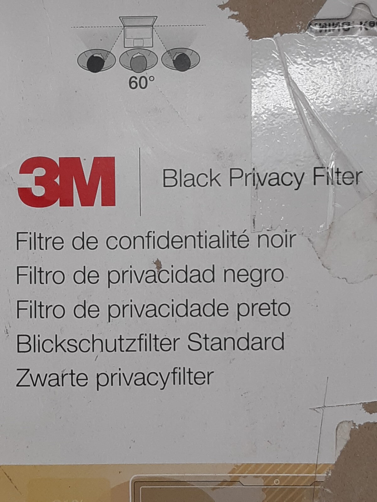 3M PF140W9E Black Privacy Filter 14.0" 16:9 Touch Compatible Screen Shield
