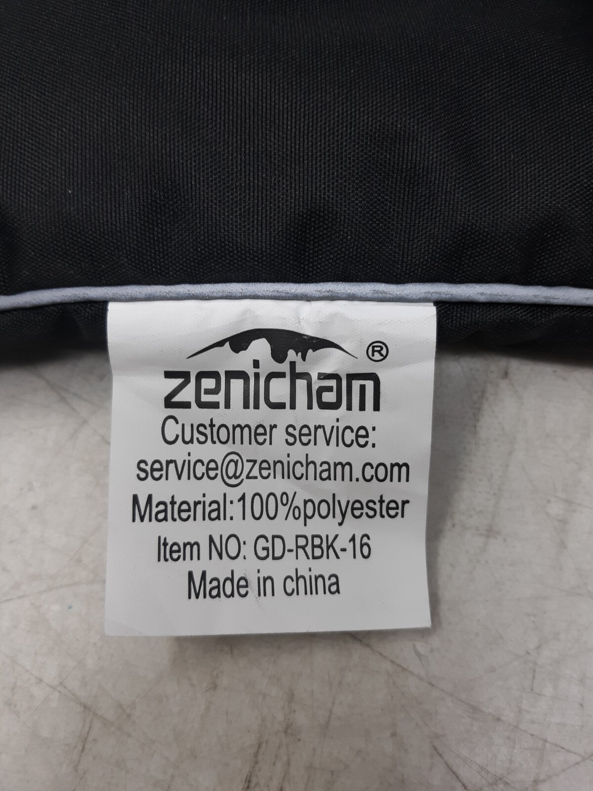 Zenicham GD-RBK-16 Black Weighted Sandbag, 100% Polyester, Drawstring & Grommets