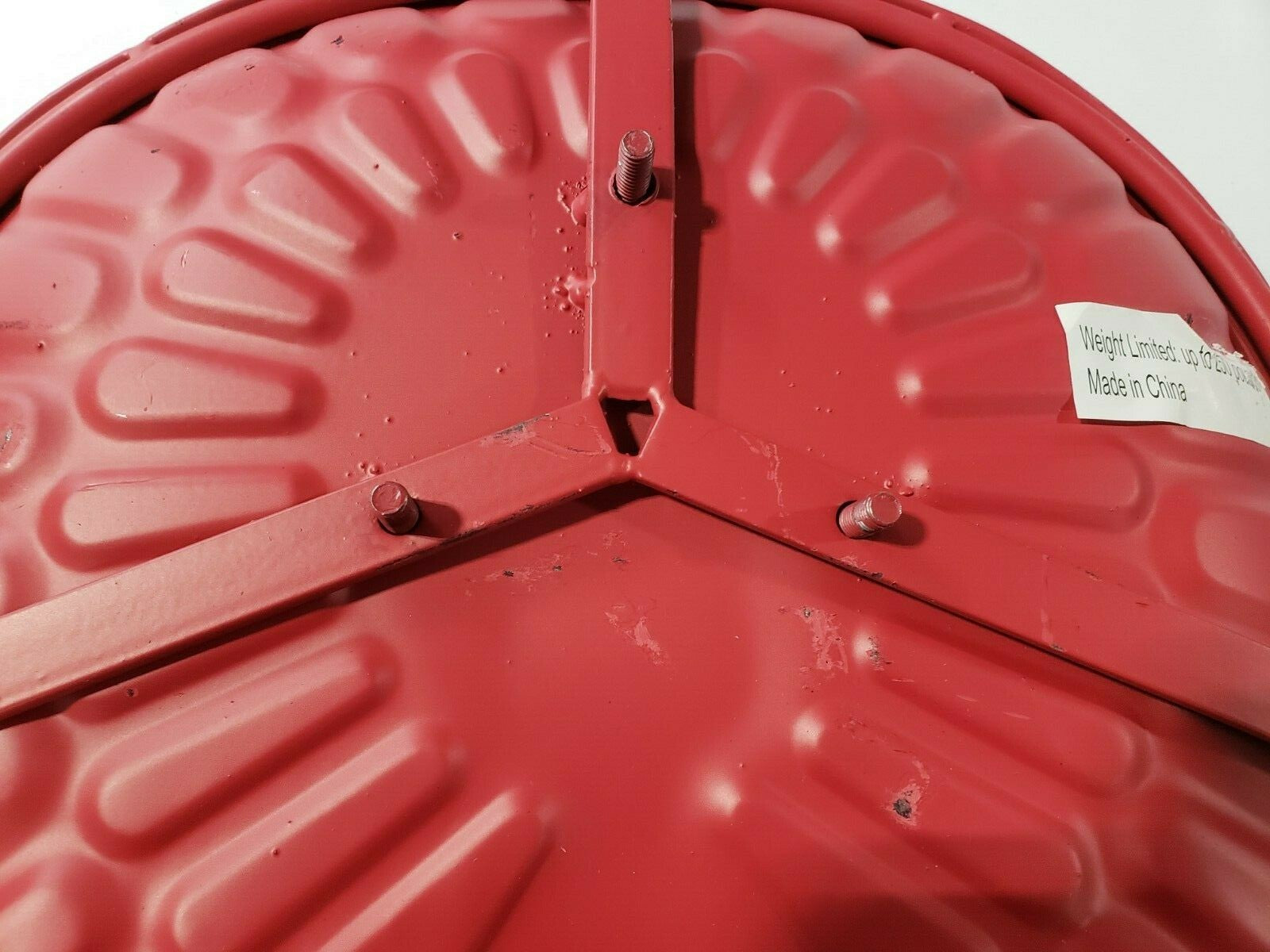 Tractor Seat Bar Stool - Cast Aluminum - RED