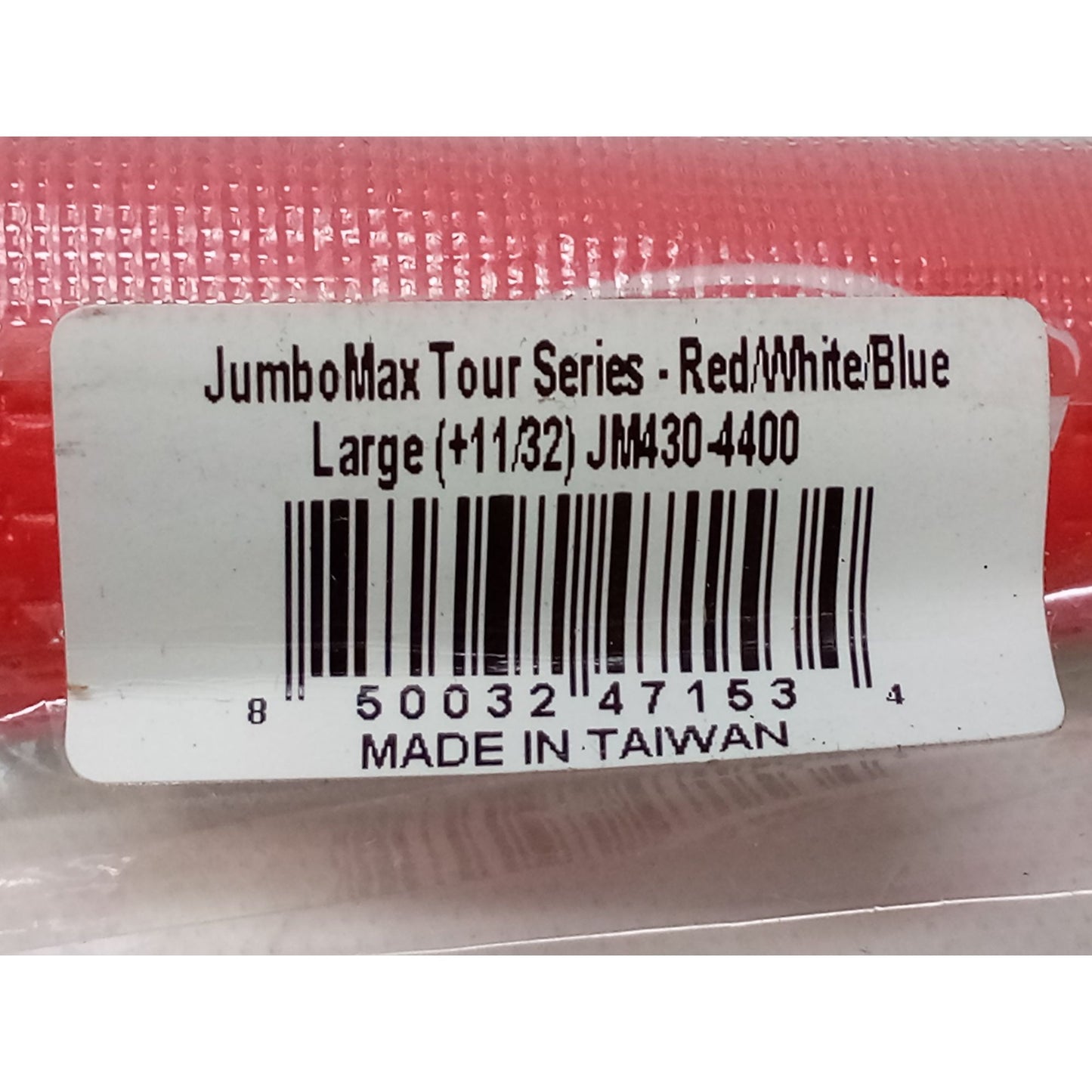 Jumbomax Tour Series Golf Grip Red/White/Blue Large +11/32 JM430-4400