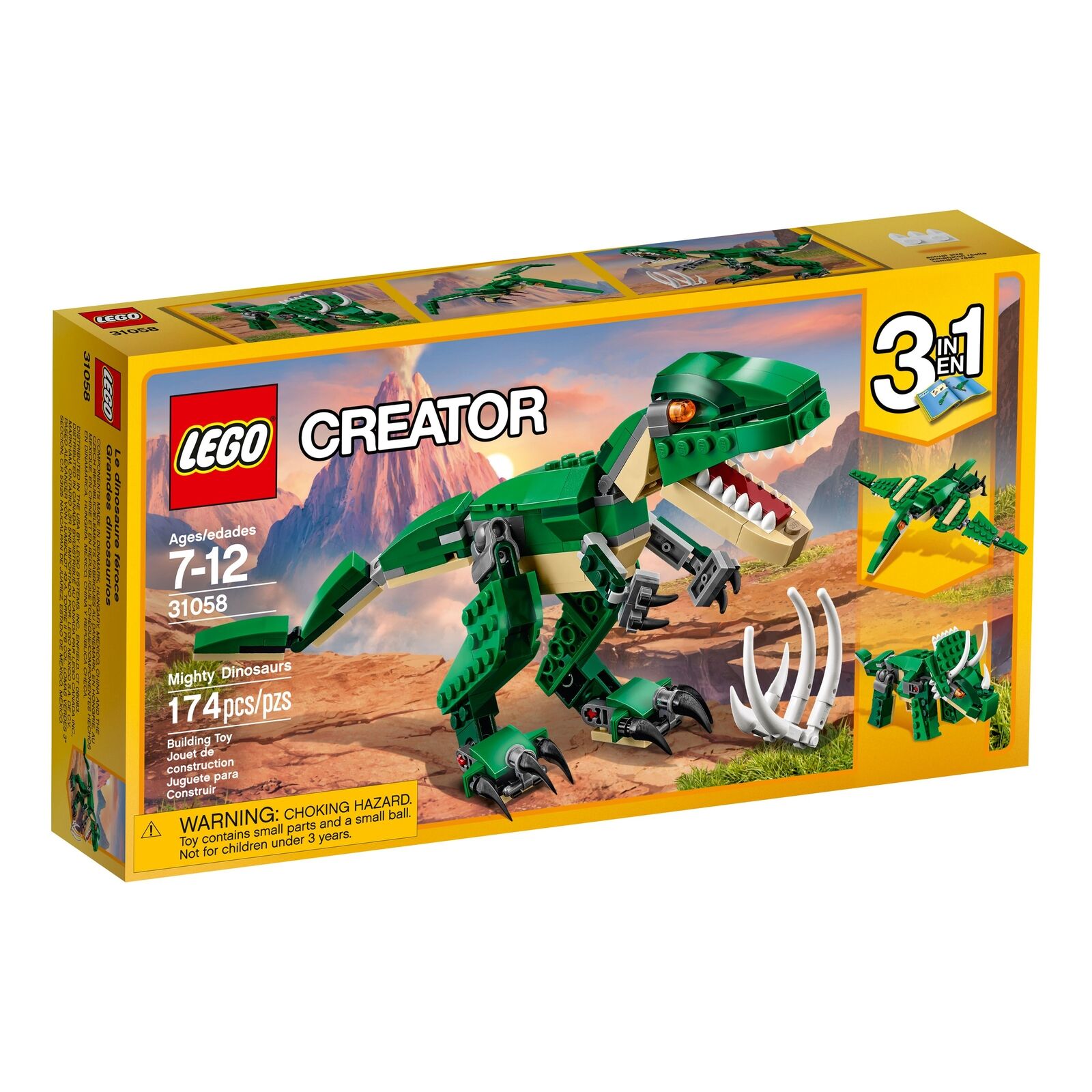 Lego Creator 3in1 Mighty Dinosaurs 174/pcs 31058