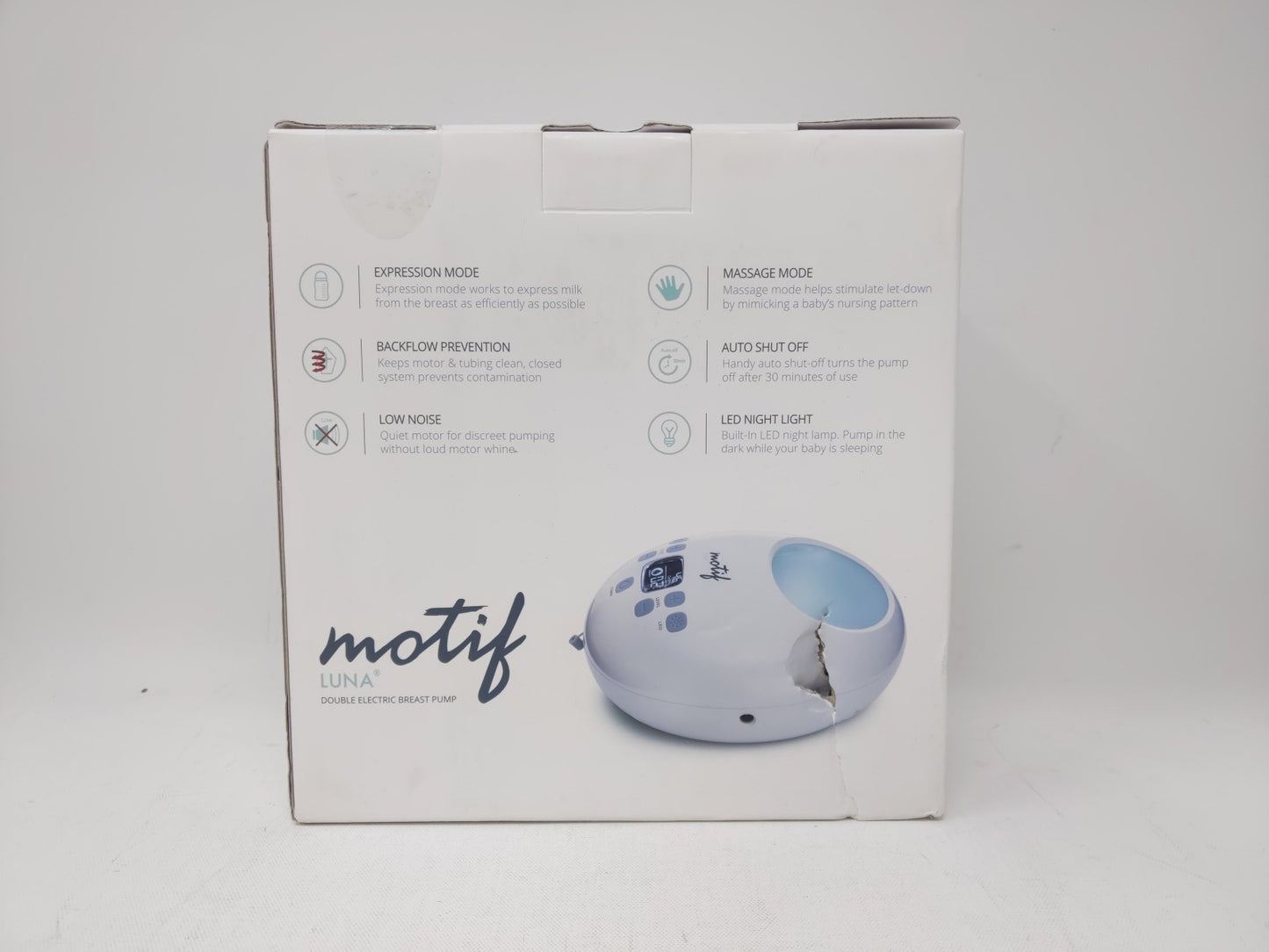 Motif Luna Double Electric Breast Pump Sealed Box