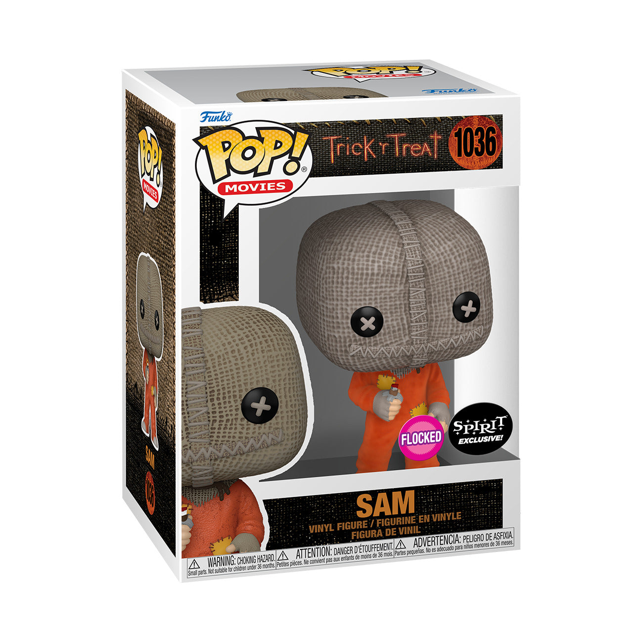 Sam #1036 ~ Funko Pop Movies Trick r Treat Flocked Halloween Spirit Exclusive