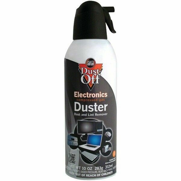 12 pk Compressed Air Computer TV Gas Cans Duster 10 oz Dust Off Keyboard Laptop