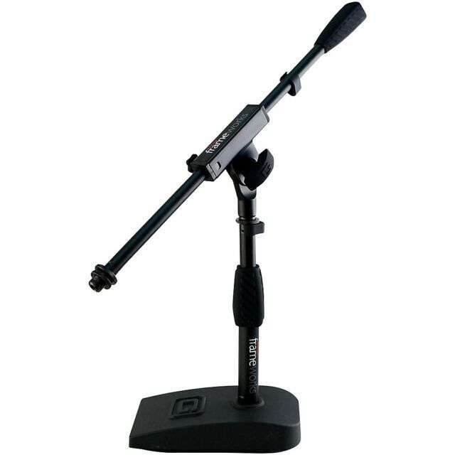 Gator Frameworks Short Weighted Base Microphone - Black (GFW-MIC-0821)