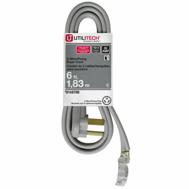 UtiliTech UTD100306 Power Cord - Gray