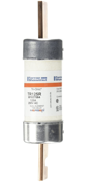 MERSEN/FERRAZ SHAWMUT TR125R Fuse  Time Delay  125A  TR-R Series  250V AC  250V 