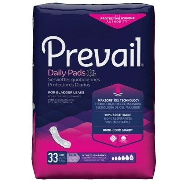 Prevail Ultimate Bladder Control Daily Pads (Pack of 33) (PV-923)