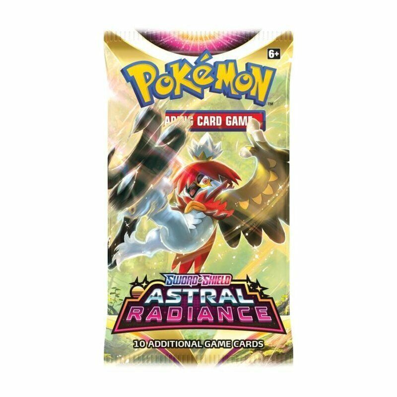 Pokemon Sas10 Astral Radiance Booster Pack Game Cards - 816392-PRODUCT, Sword an